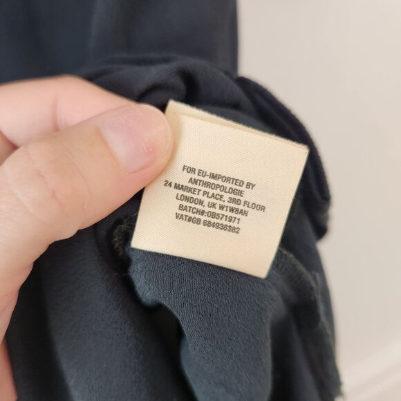 Holding Horses Anthropologie Deep Green Shift Dress Casual Western Petite XS - Picture 10 of 10